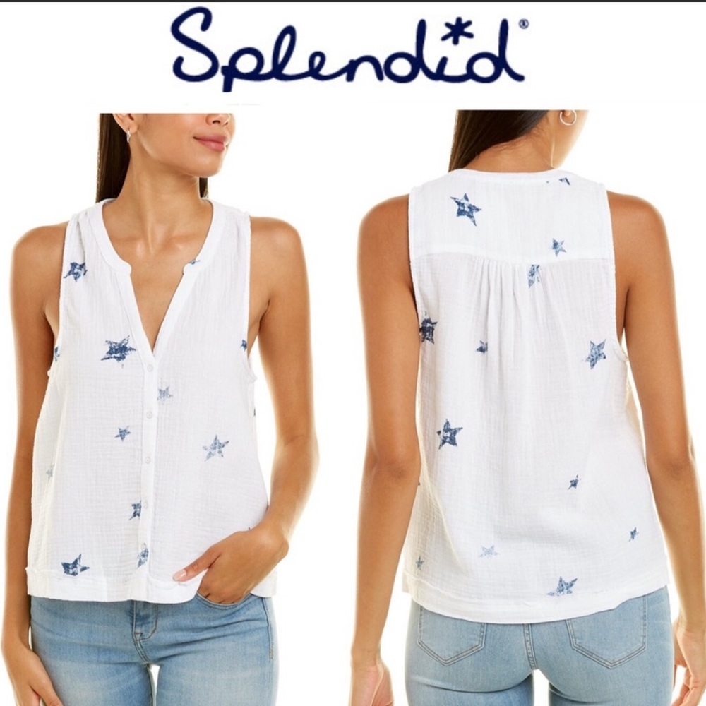 Splendid Stars Cotton Tank Top